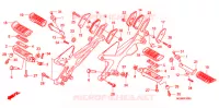 REPOSE PIED pour Honda CBF 600 FAIRING de 2010