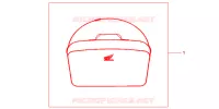 SAC INTERIEUR DE TOP CASE pour Honda CBF 600 FAIRING de 2010