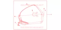 TOP CASE 45L NIGHTSTAR BLACK pour Honda CBF 600 CARENEE ABS de 2010