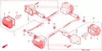 CLIGNOTANT (1) pour Honda CB 500 de 1996