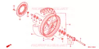 ROUE AVANT pour Honda CB 500 de 1996