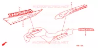 AUTOCOLLANTS (1) pour Honda CB 500 34HP de 1996