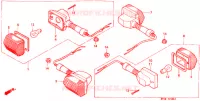 CLIGNOTANT (1) pour Honda CB 500 34HP de 1996