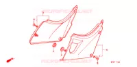 COUVERCLES LATERAUX pour Honda CB 500 34HP de 1996