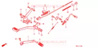 PEDALE (1) pour Honda CB 500 34HP de 1996