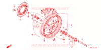 ROUE AVANT pour Honda CB 500 34HP de 1996