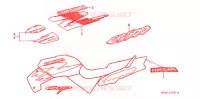 AUTOCOLLANTS (2) pour Honda CB 500 34HP de 1998