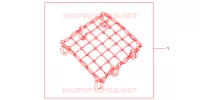 FILET BAGAGES NOIR pour Honda CB 500 34HP de 1998