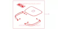 GARNITURES TOP CASE R218 pour Honda CB 500 de 1998