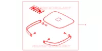 GARNITURES TOP CASE NH1 pour Honda CB 500 de 1999
