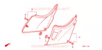 COUVERCLES LATERAUX pour Honda CB 500 50HP de 1999