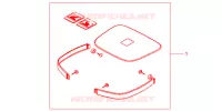 GARNITURES TOP CASE BRUT pour Honda CB 500 50HP de 1999