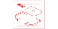GARNITURES TOP CASE R218 pour Honda CB 500 50HP de 1999