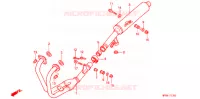 SILENCIEUX D'ECHAPPEMENT pour Honda CB 500 50HP de 1999