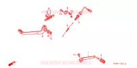 PEDALE (2) pour Honda CB 500 de 1998