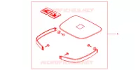 GARNITURES TOP CASE R218 pour Honda CB 500 de 1998