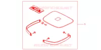 GARNITURES TOP CASE R218 pour Honda CB 500 de 1998