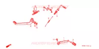 PEDALE (2) pour Honda CB 500 de 1998