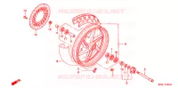 ROUE AVANT pour Honda CB 500 de 1998