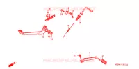 PEDALE (2) pour Honda CB 500 de 1998