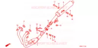 SILENCIEUX D'ECHAPPEMENT pour Honda CB 500 de 1998