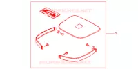 GARNITURES TOP CASE R218 pour Honda CB 500 de 1998