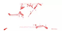 PEDALE (2) pour Honda CB 500 de 1998