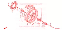 ROUE AVANT pour Honda CB 500 de 1998