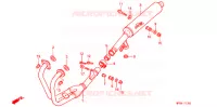 SILENCIEUX D'ECHAPPEMENT pour Honda CB 500 de 1998