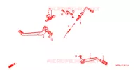 PEDALE (2) pour Honda CB 500 de 2000