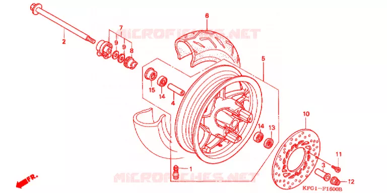 ROUE AVANT Honda SCOOTER 250 FORSIGHT 2000  FES250X