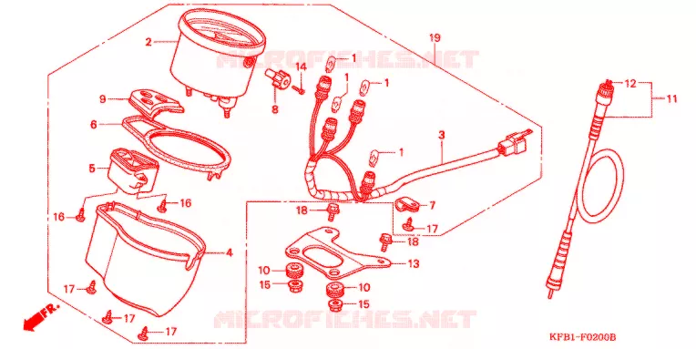 COMPTEUR Honda MOTO 230 SL 2000  SL230X