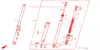 FOURCHE pour Honda VTR 250 de 2002