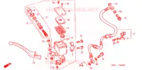 MAITRE CYLINDRE DE FREIN AVANT pour Honda VTR 250 de 2002