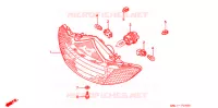 PHARE (3) pour Honda 50 LIVE DIO ST de 2000