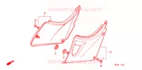 COUVERCLES LATERAUX pour Honda CB 500 34HP de 1999