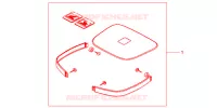 GARNITURES TOP CASE R218 pour Honda CB 500 de 1999