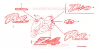 AUTOCOLLANTS pour Honda 50 SMART DIO DX de 2001