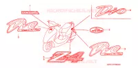AUTOCOLLANTS pour Honda 50 SMART DIO DX de 2001