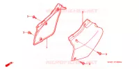 COUVERCLES LATERAUX pour Honda XR 250 de 2000