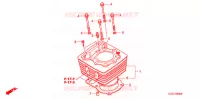 CYLINDRE pour Honda XR 250 de 2000