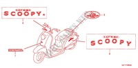 T (1) pour Honda 50 CREA SCOOPY i de 2001