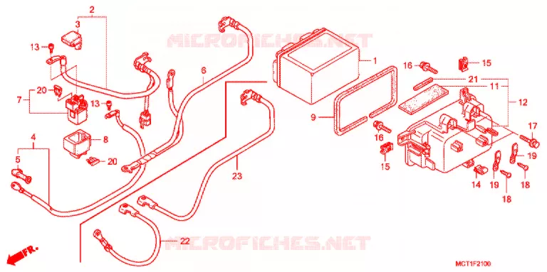 BATTERIE Honda SCOOTER 600 SILVERWING 2002  FJS6001