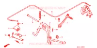 BEQUILLE CENTRALE   PEDALE DE KICK   FREIN DE PARKING pour Honda NH 100 LEAD de 2001