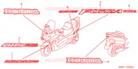 AUTOCOLLANTS pour Honda JAZZ 250 de 2001