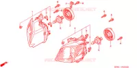 PHARE pour Honda JAZZ 250 de 2001