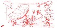 SELLE   POIGNEE ARRIERE pour Honda JAZZ 250 de 2001