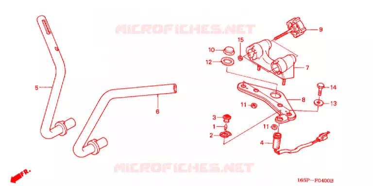 GUIDON - TE DE FOURCHE Honda MOTO 50 MONKEY 2001  Z50J1_M