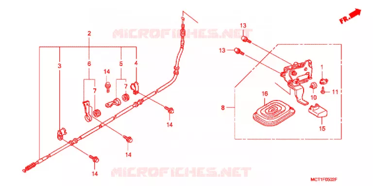 FREIN DE STATIONNEMENT Honda SCOOTER 600 SILVERWING 2002  FJS6002