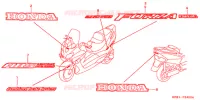 AUTOCOLLANTS pour Honda FORZA 250 ST ABS IDLE STOP - TOP BOX de 2002